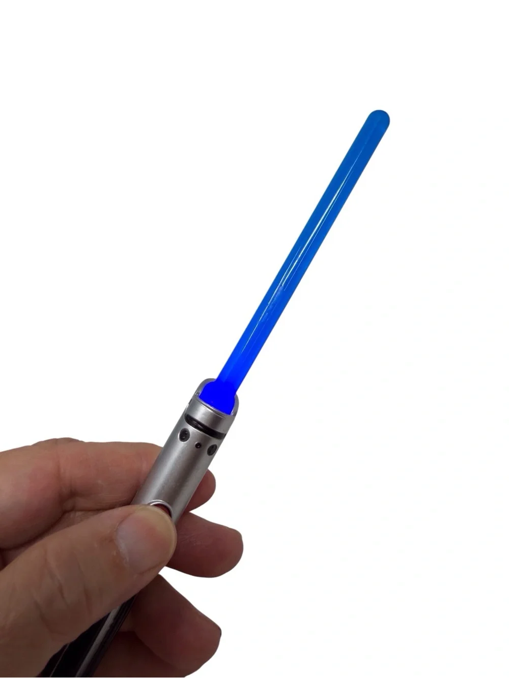 Disney Parks Star Wars Rey Blue light up Lightsaber Keychain Anakin Lightsaber